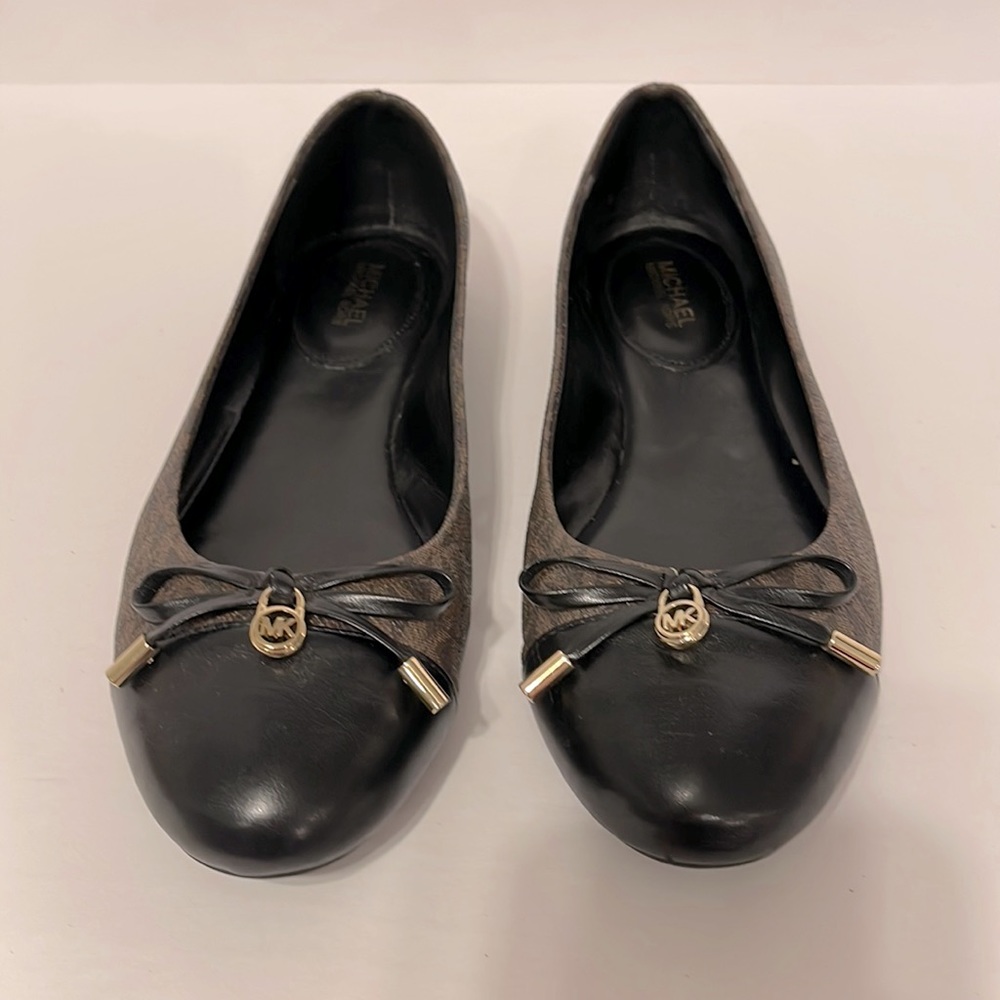 MICHAEL Michael Kors Black and Brown Patterned Loafers - Picture 2 of 9